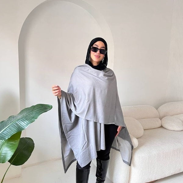 Oversized Grey Cape