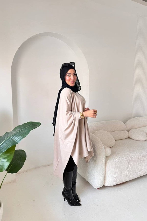 Oversized Beige Cape