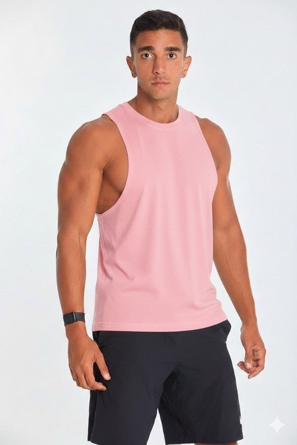 Open Tank Top In Pink