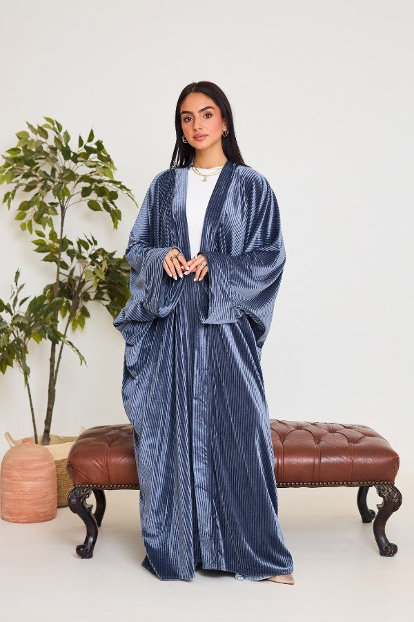 Grey Velvet Kaftan