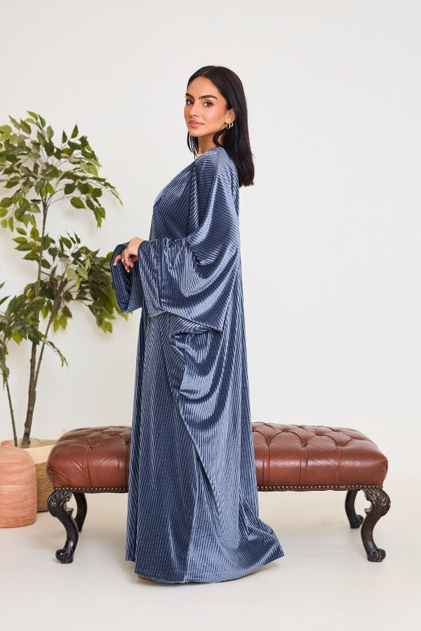 Grey Velvet Kaftan