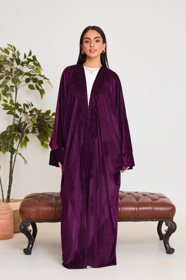 Purple Velvet Kaftan