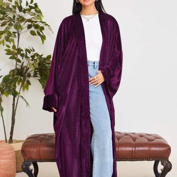 Purple Velvet Kaftan