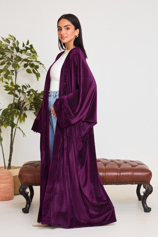 Purple Velvet Kaftan
