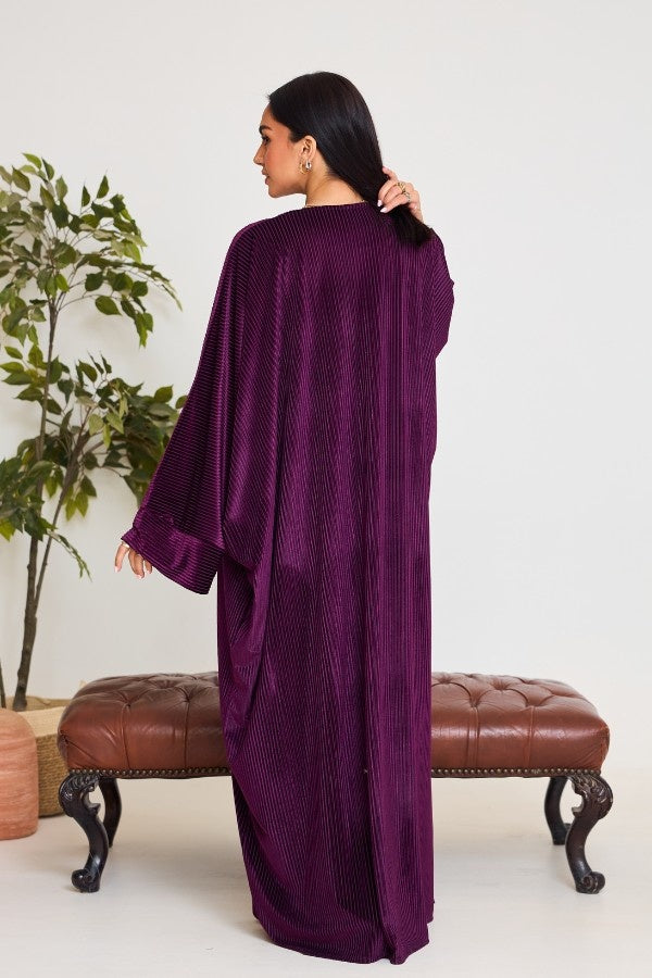 Purple Velvet Kaftan