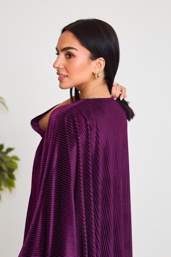 Purple Velvet Kaftan