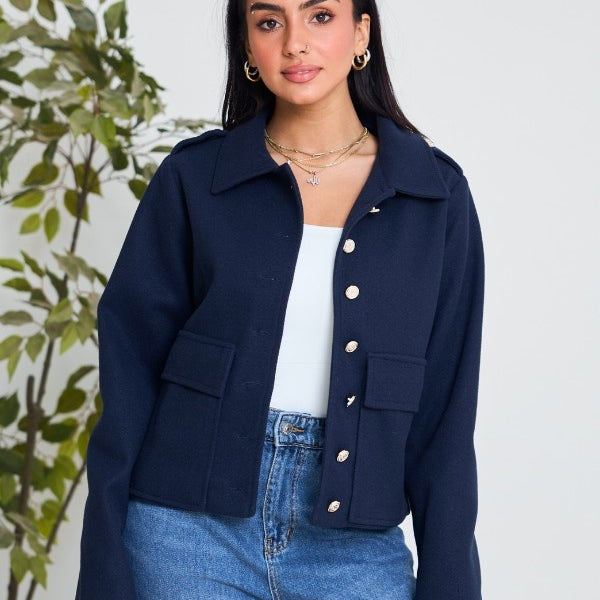 Basic Navy Blue Jacket