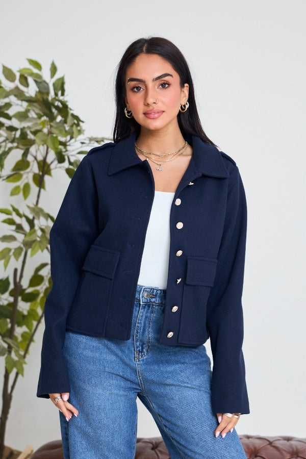 Basic Navy Blue Jacket