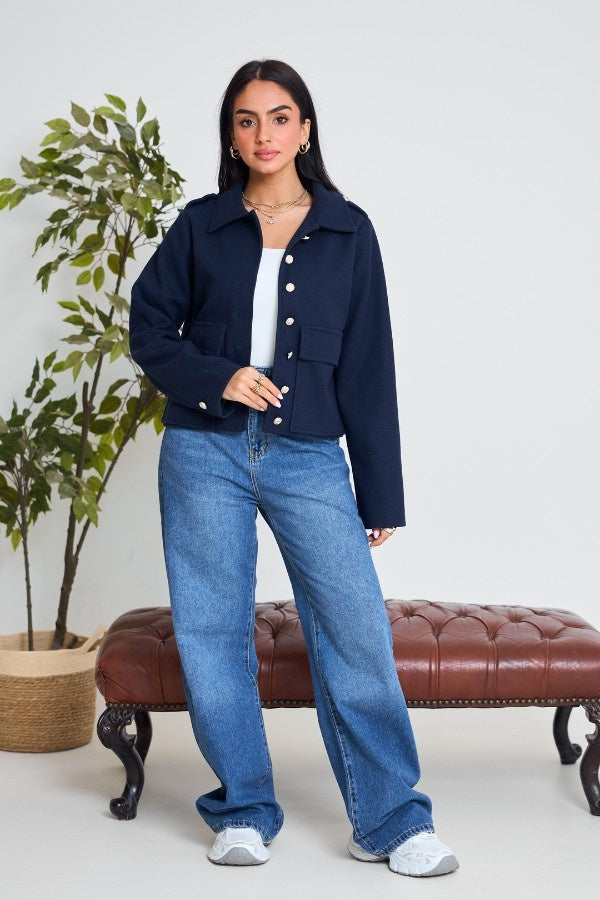 Basic Navy Blue Jacket