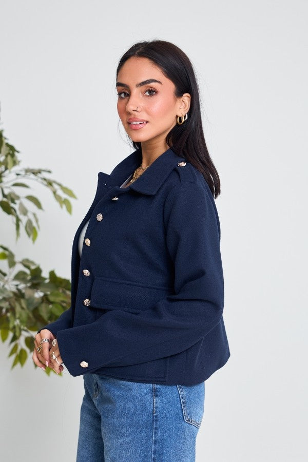 Basic Navy Blue Jacket