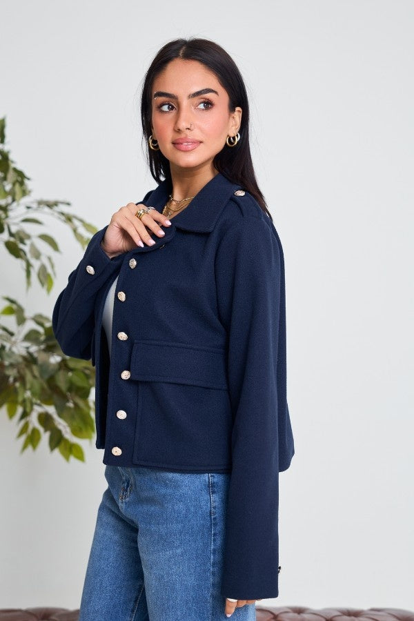 Basic Navy Blue Jacket