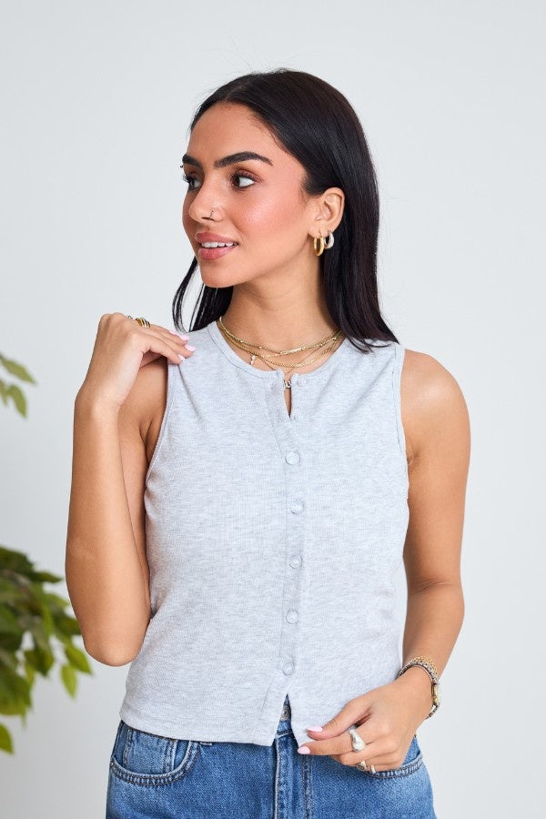 Basic Grey Tank Top