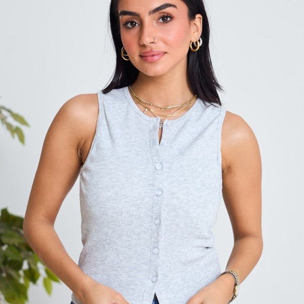 Basic Grey Tank Top