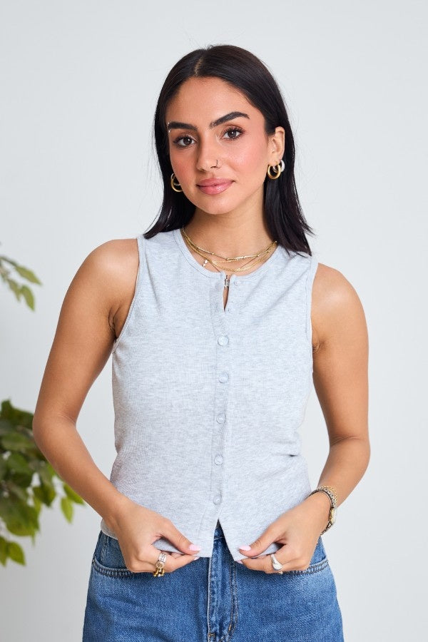 Basic Grey Tank Top