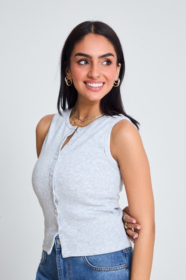 Basic Grey Tank Top
