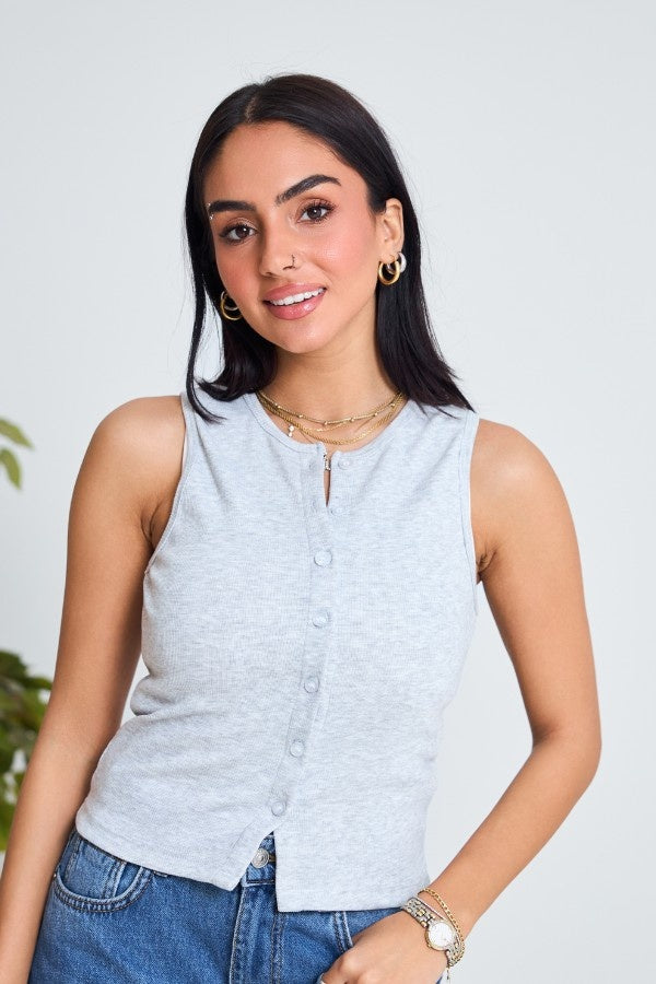 Basic Grey Tank Top