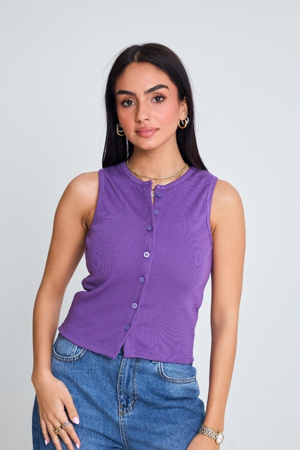 Basic Purple Tank Top