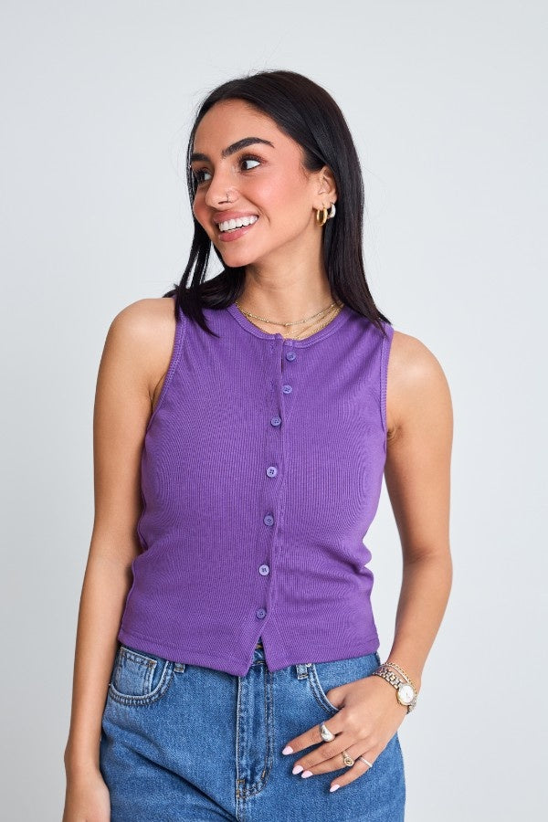 Basic Purple Tank Top