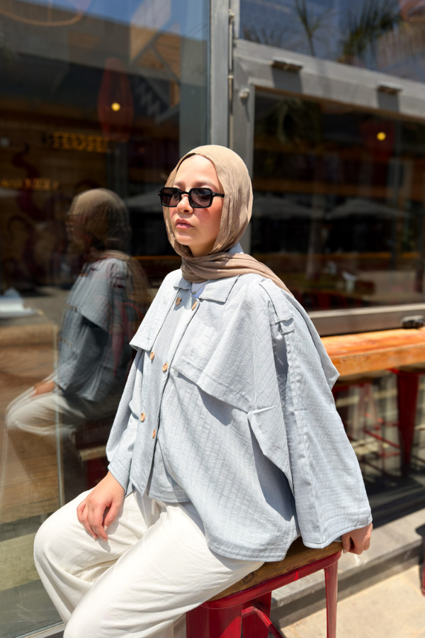 Grey Cape Shirt