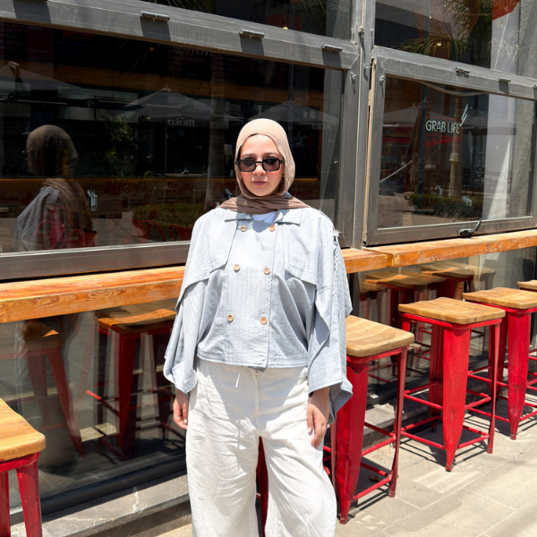 Grey Cape Shirt