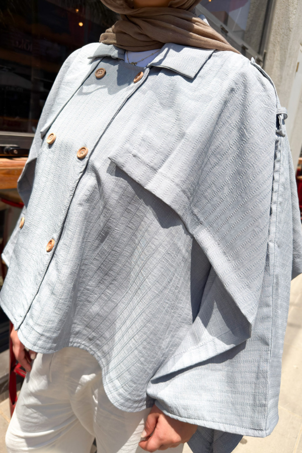 Grey Cape Shirt