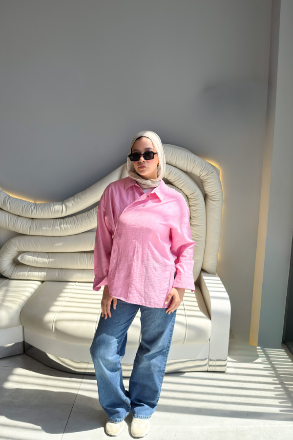 Crossover Pink Shirt