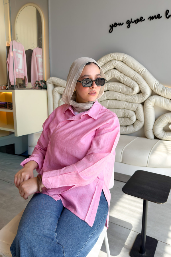 Crossover Pink Shirt