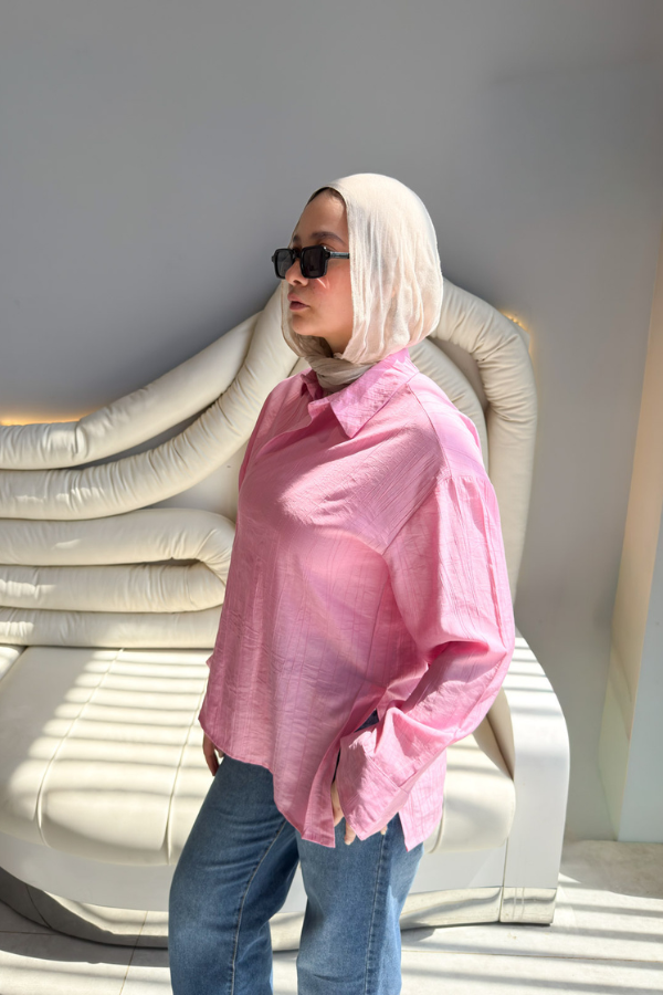 Crossover Pink Shirt