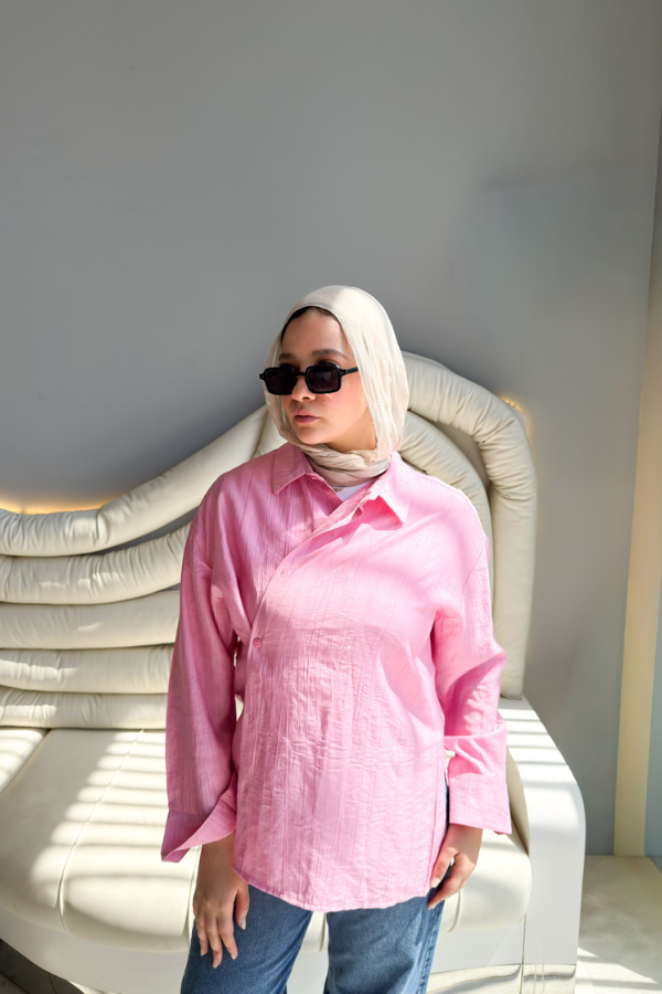 Crossover Pink Shirt