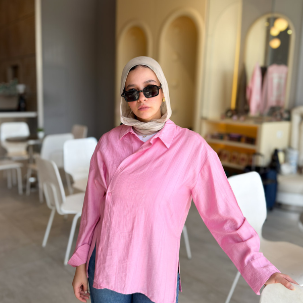 Crossover Pink Shirt