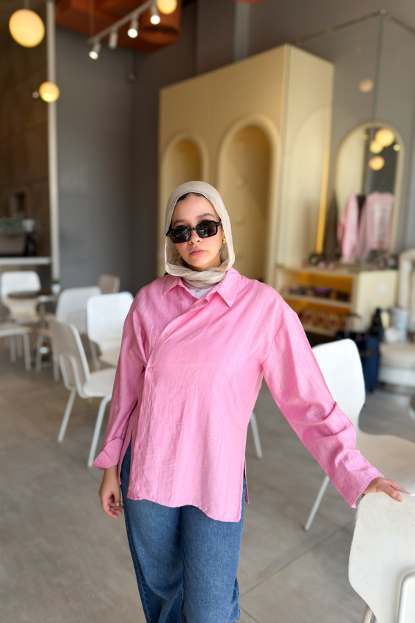 Crossover Pink Shirt