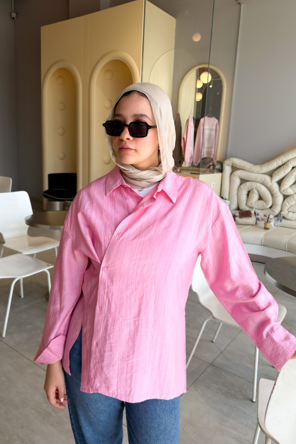 Crossover Pink Shirt