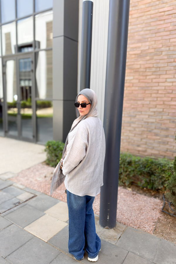 Flowey Oversized Grey Kimono