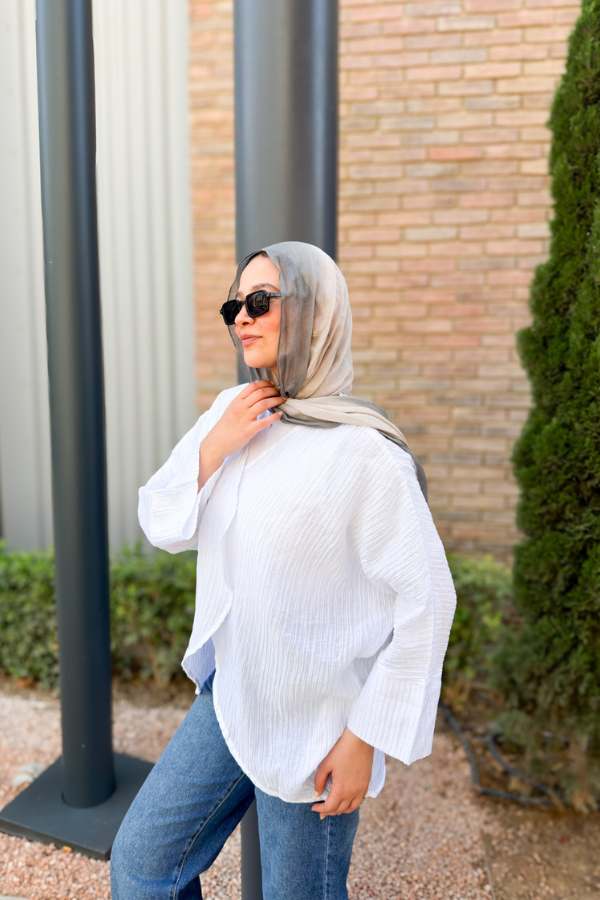 Flowey Oversized White Kimono