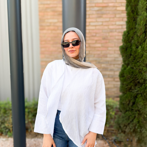 Flowey Oversized White Kimono