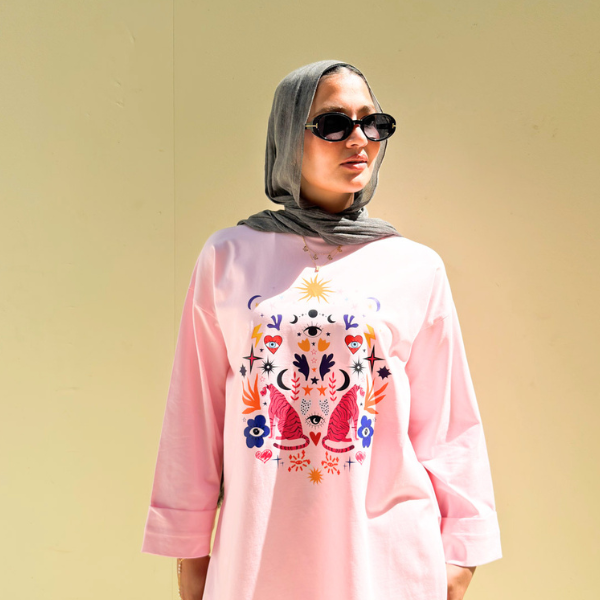 Pink Graphic T- Shirt