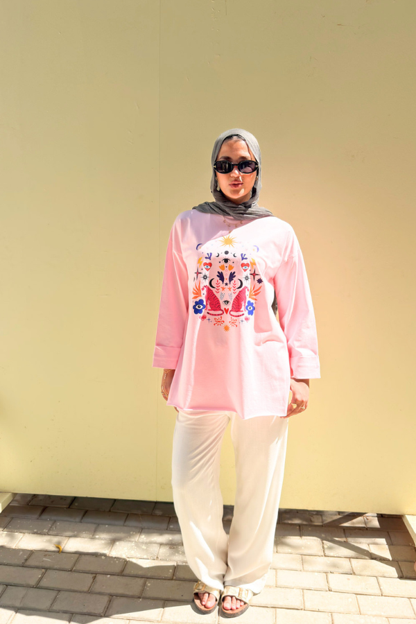 Pink Graphic T- Shirt