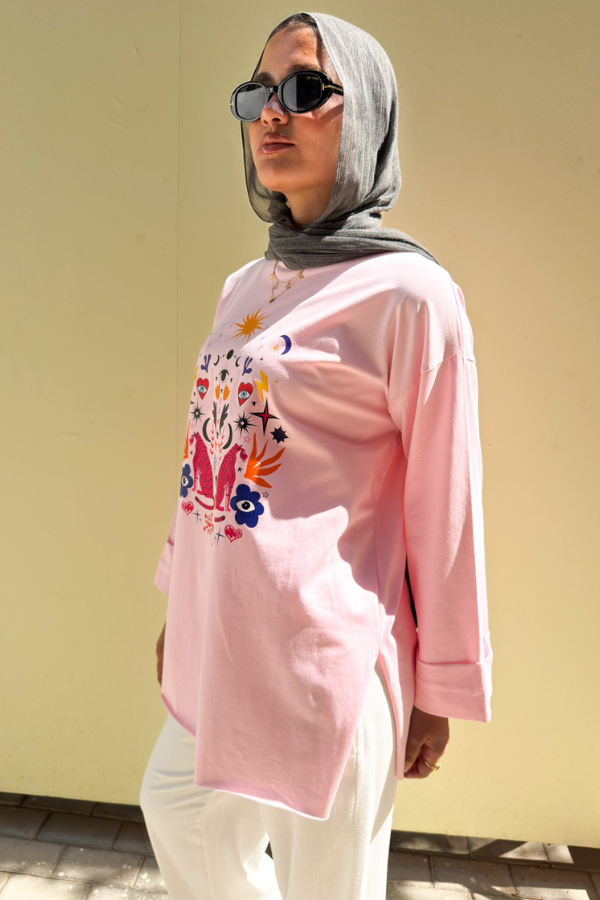 Pink Graphic T- Shirt