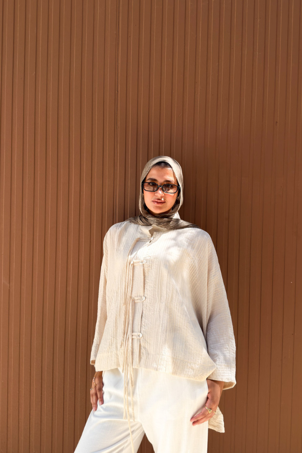 Oversized Beige Shirt