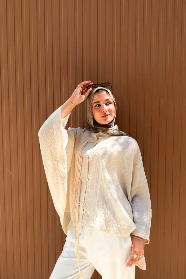 Oversized Beige Shirt