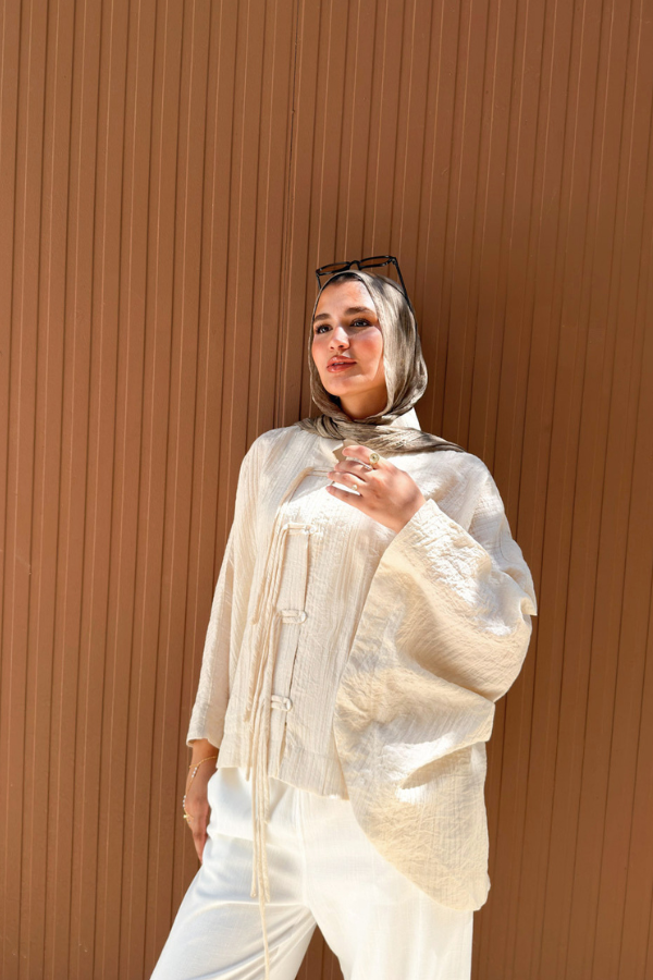 Oversized Beige Shirt