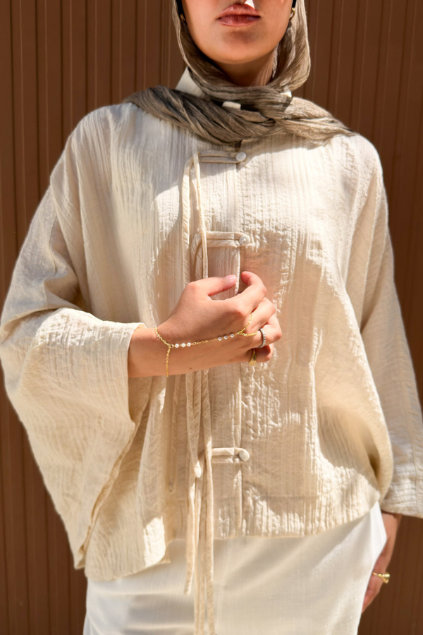 Oversized Beige Shirt
