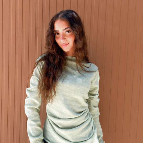 Ruched Mint Green Top