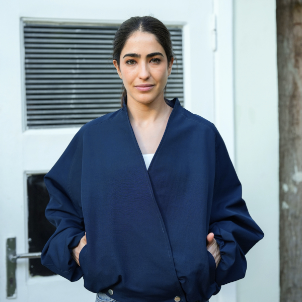 Navy Blue Bomber Jacket