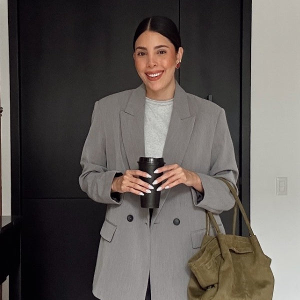 Basic Relaxed Grey Blazer