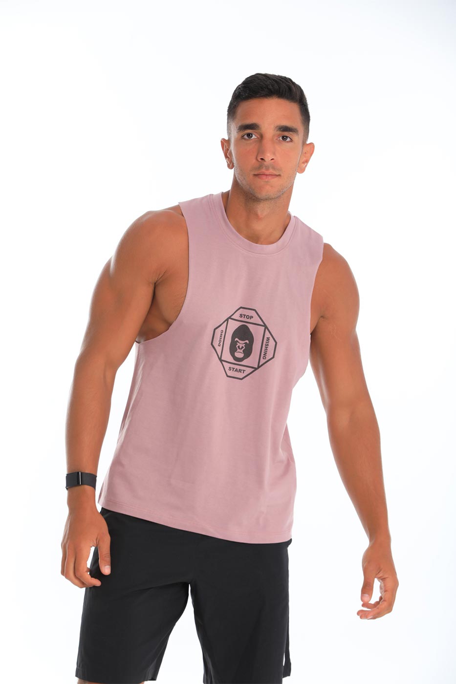 Open tank top in light purple