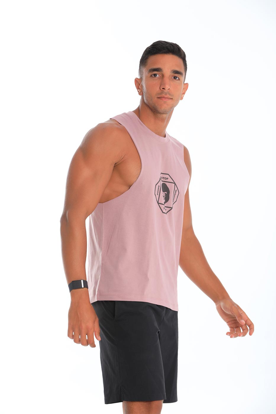 Open tank top in light purple