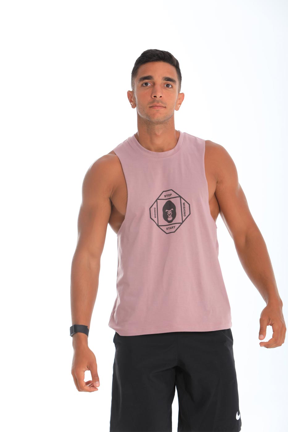 Open tank top in light purple