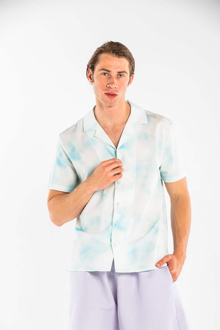 Cozy Pocket Shorts In Light Purple