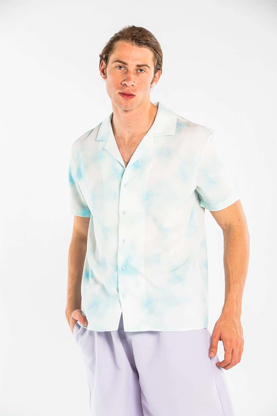 Cozy Pocket Shorts In Light Purple